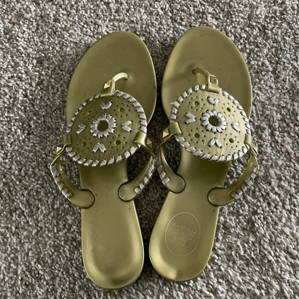Jack Rodgers Sandals- green “jellies”